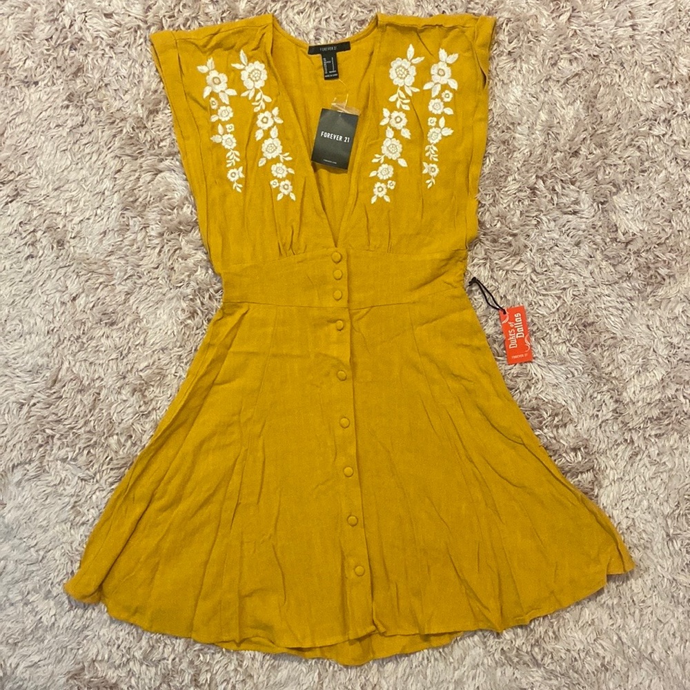 NEW Woven Button Up Sundress